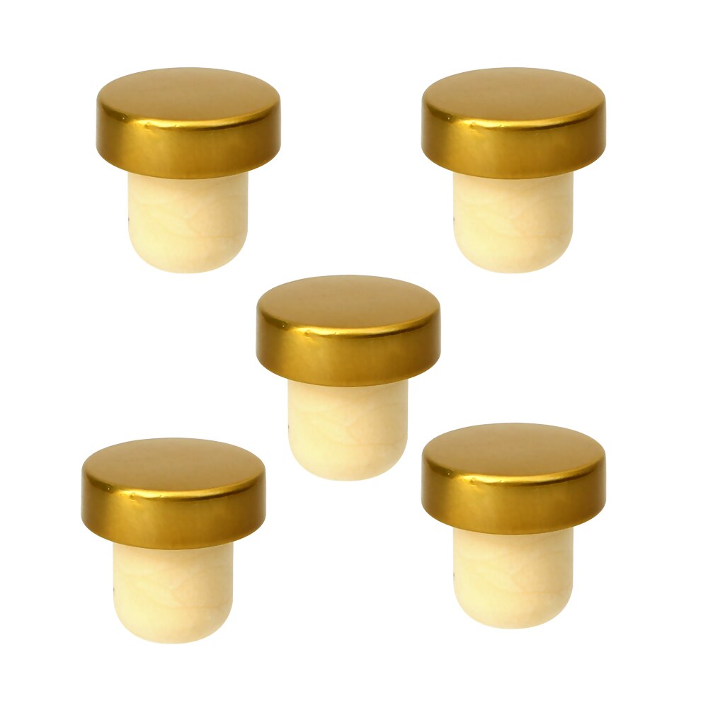 Tapón de corcho de goma en forma de T para vino, tapa de botella, suministros de barra de cocina, herramientas de Bar, tapón de sellado de botella, 5 unids/lote