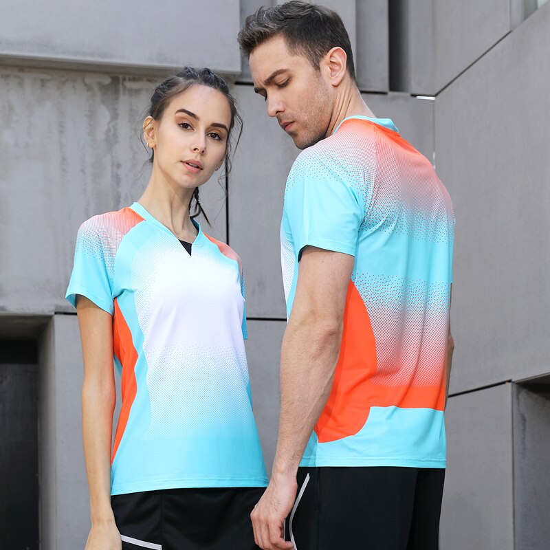 Quick Dry Badminton, Sports T Shirt , Tennis Shirts ,Tennis T Shirt Male/Female Table Tennis T Shirt