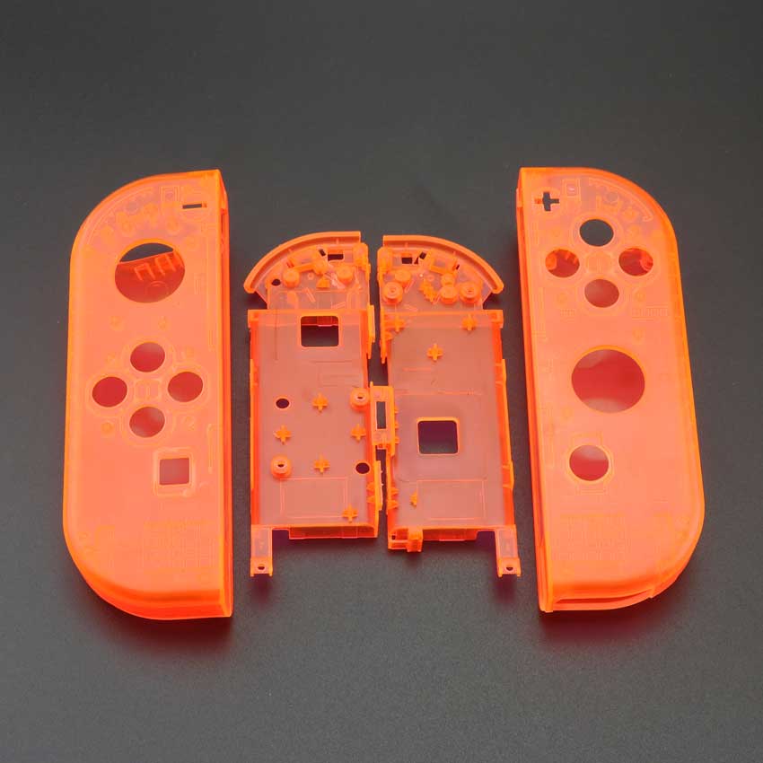 YuXi Clear White Plastic L R Housing Case Cover for Nintend Switch NS NX Joy Con Console Shell Replacement Parts: Q