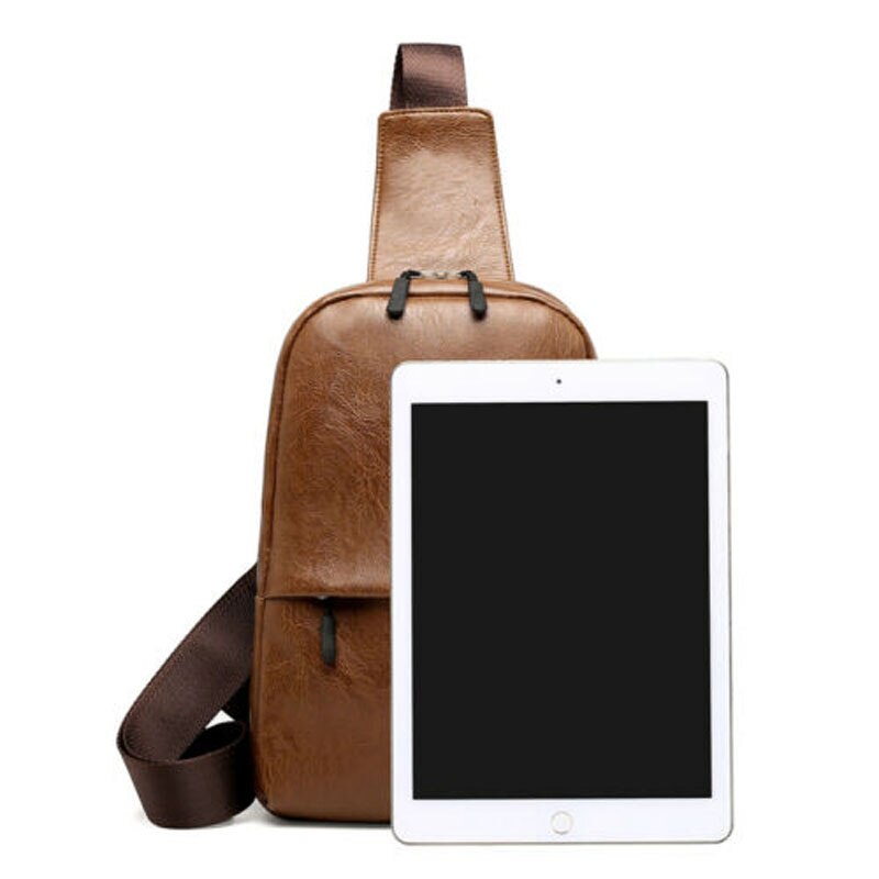 Sac à bandoulière pour hommes, nouvelle de , sac de poitrine Anti-vol chargeur USB, sac à épaule décontracté,