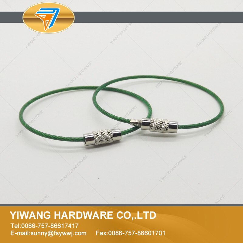 sales well stainless steel wire rope screw lock ring 150mm 10pcs/package hanging ring