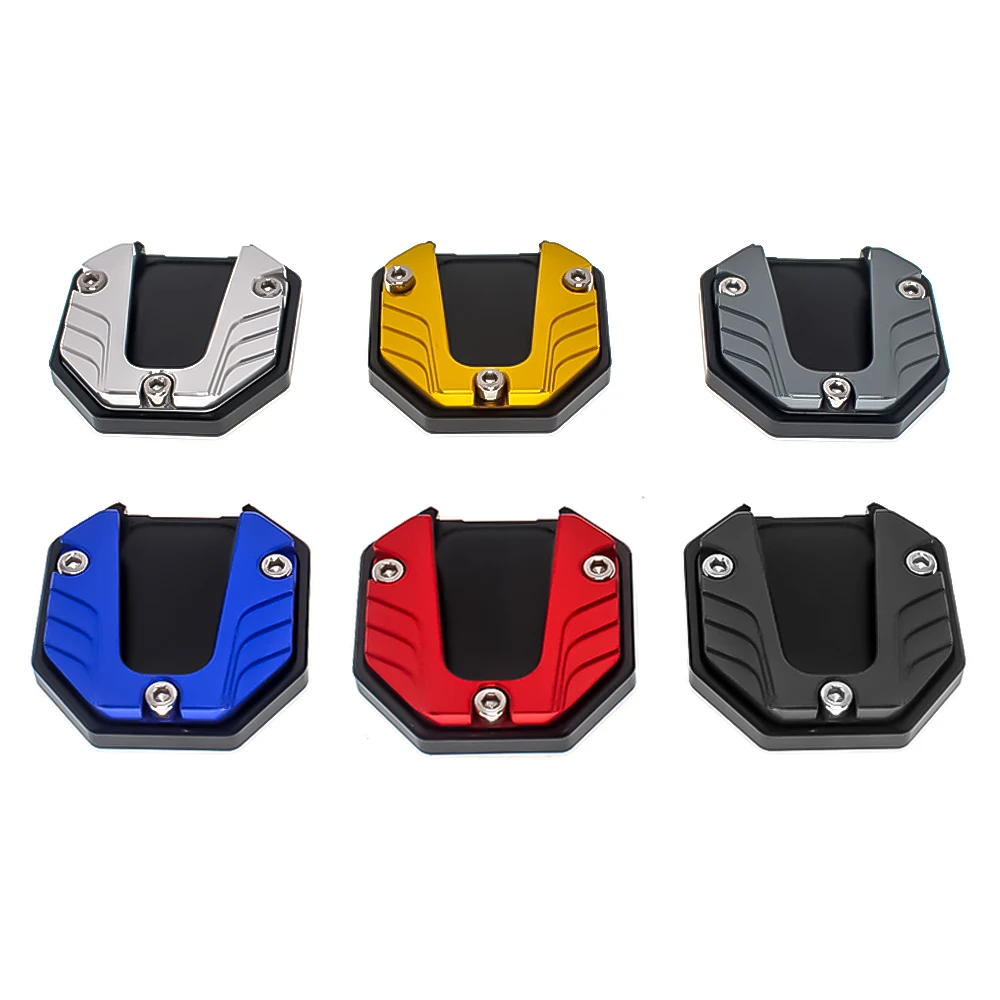 Universele Motorfietsen Kickstand Extender Voet Zijstandaard Verlengstuk Voetsteun Plaat Motorfiets Accessoires