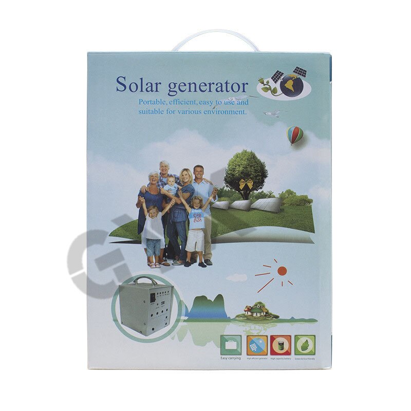 Generador solar doméstico de 12V/40W, suministro de iluminación exterior, panel solar, generador solar portátil