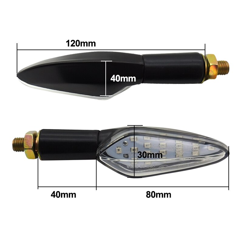 4 stk led blinklys motorcykelblink  e4 mærke godkendt motorcykel blinklys bygget relæ blinklys 20 led blink