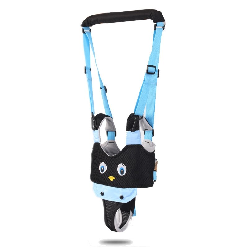 Arnés de mano para caminar para bebé, andador con animales de dibujos animados, asistente de cinturón para aprender, D5QA: Black penguin