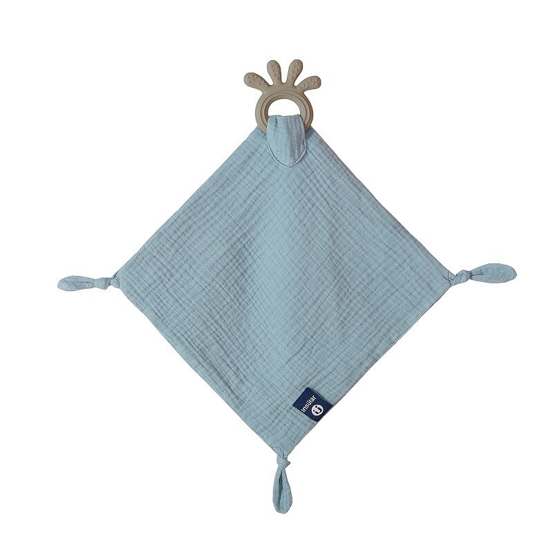 Baby Items Cotton Gauze Soothing Towel Molar Stick Teether Handkerchief Play Portable Toy