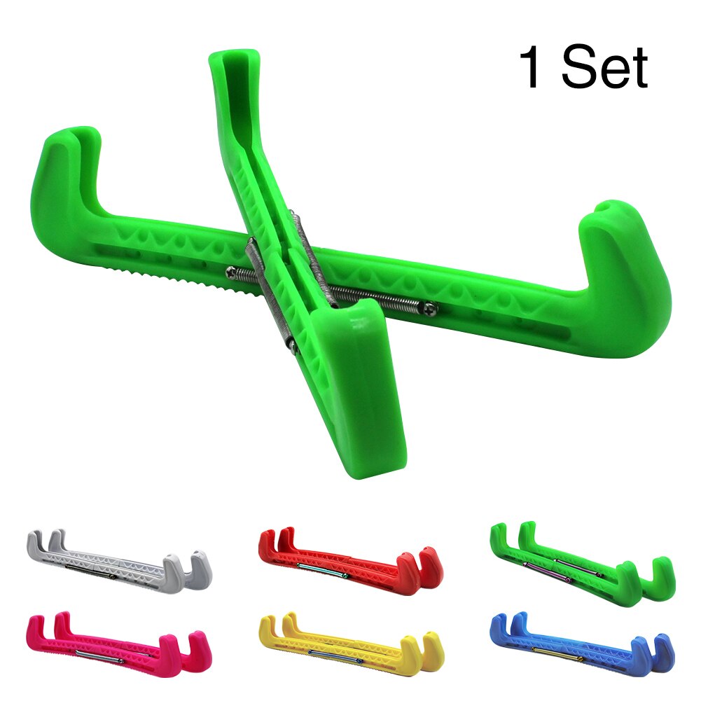 1 paar draagbare schaatsgereedschappen, ijshockey beschermende accessoires, verstelbare veerschaatsschoenhoes, beschermkap