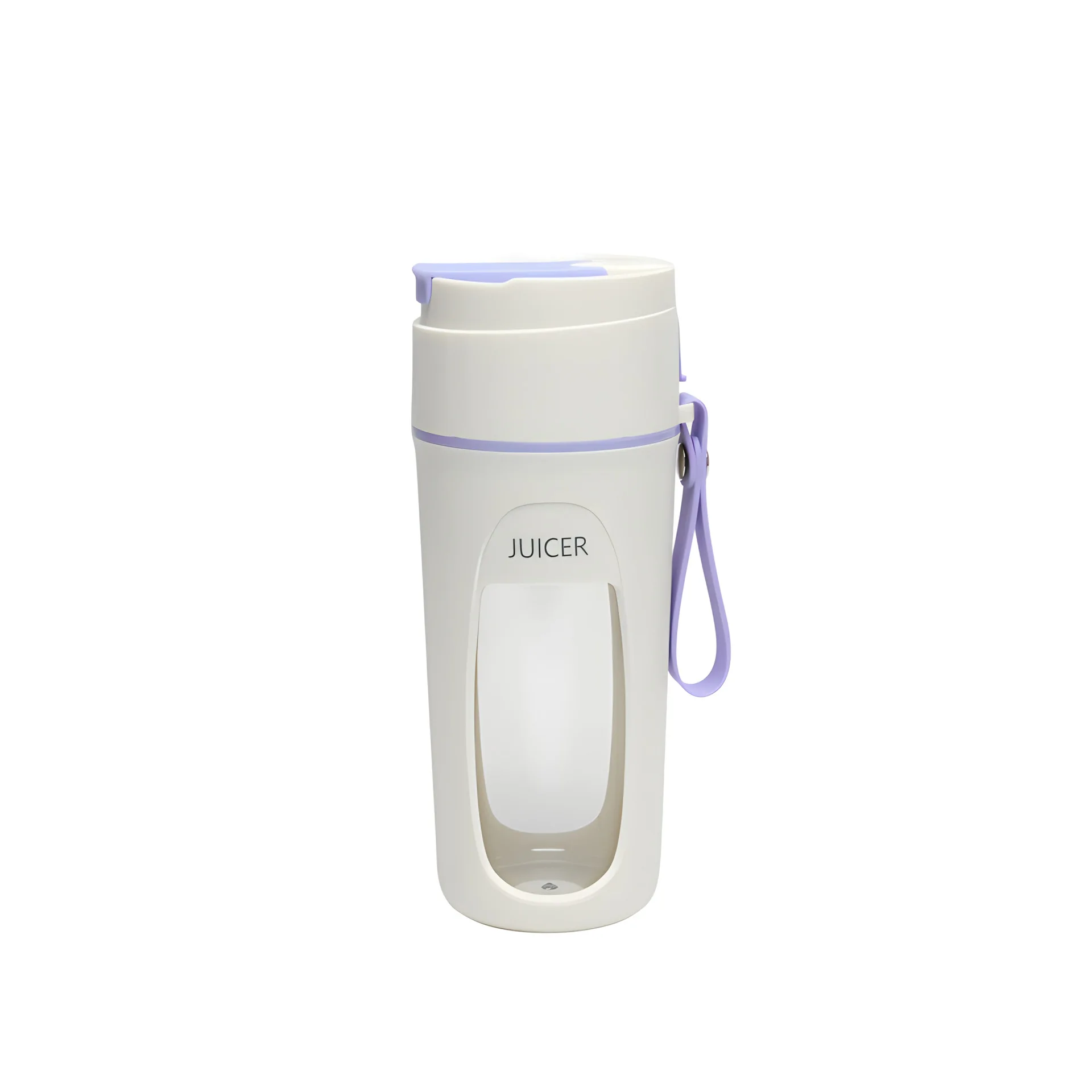 Licuadora portátil recargable por USB, licuadora de tamaño Personal, máquinas exprimidoras, taza para batidos y batidos, Mini taza mezcladora de frutas: Morado