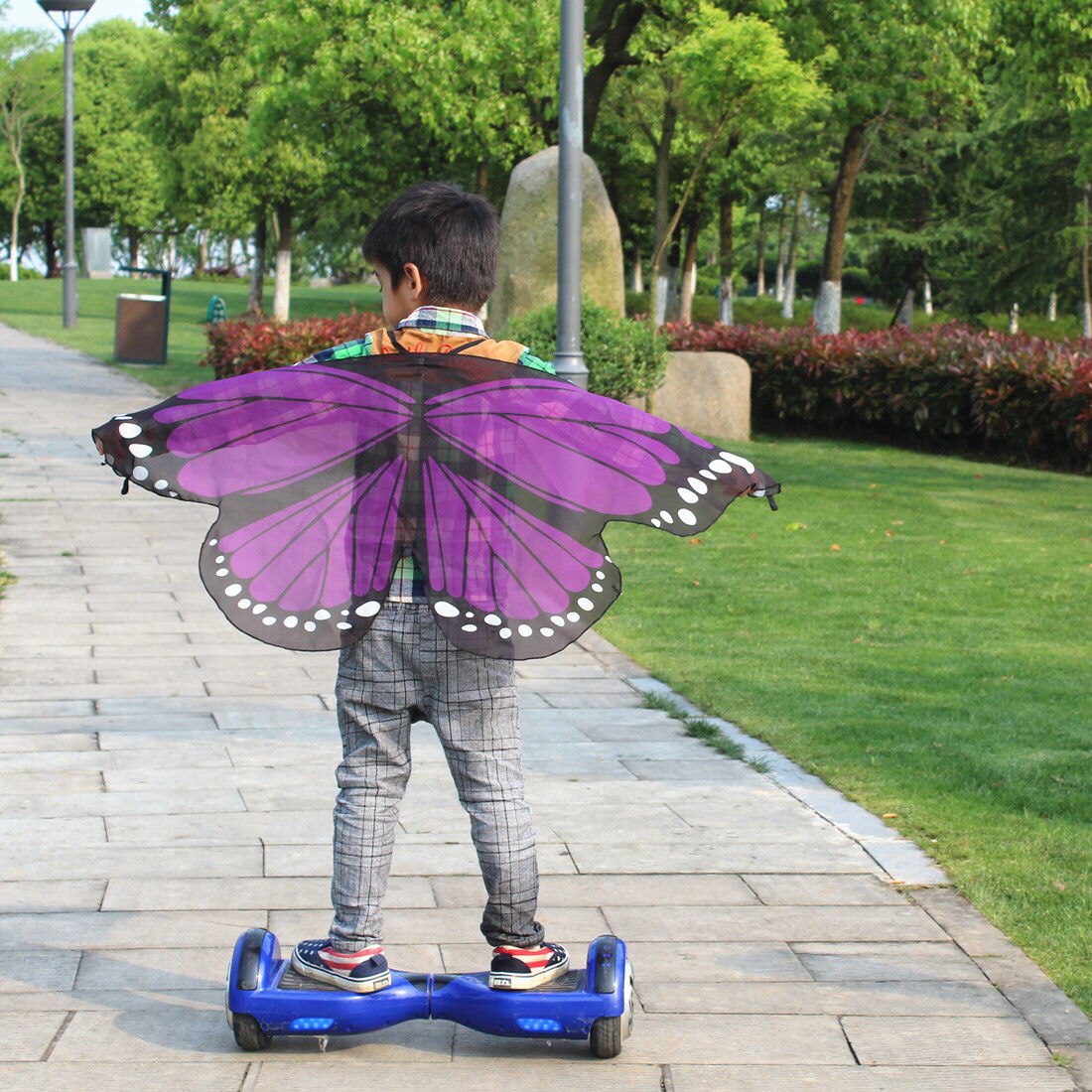 Neue sterben freundlicher Schmetterling Schals Mädchen Jungen freundlicher Gebühr FlüGel Schmetterling schick Kleid hoch Kostüm Party vorgeben abspielen