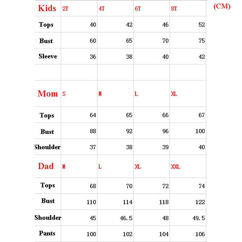Noël famille correspondant vêtements mère fille père fils Pyjamas noël famille Look vêtements de nuit famille Couple Pijamas noël