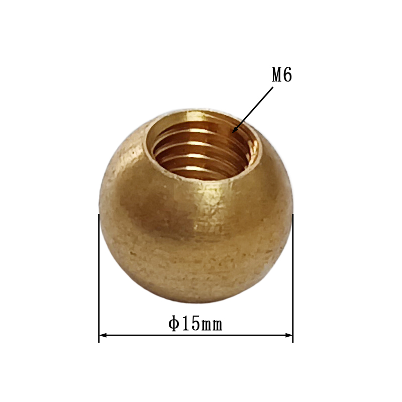 1PCS Brass Thread Hole Ball For CNC Later Machine: Yellow