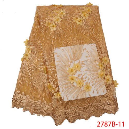 Tissu africain en dentelle, Tulle de , broderie française,: Picture 11