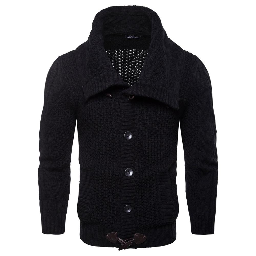 Suéteres de punto para hombre, suéteres de algodón ajustados e informales a la , otoño e invierno,: Default Title