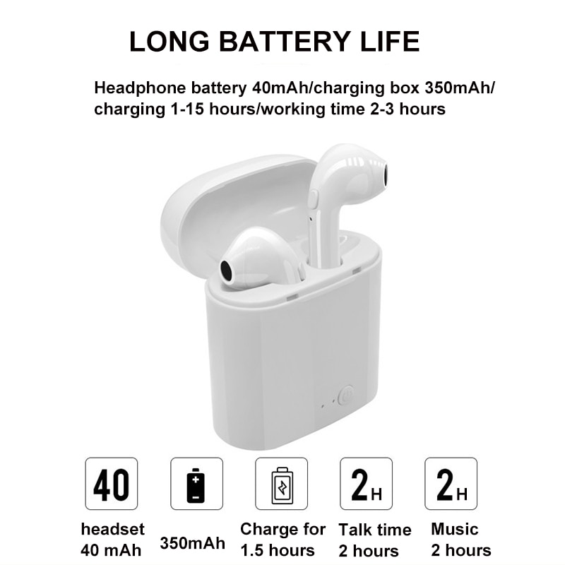 I7s Tws Draadloze Hoofdtelefoon Bluetooth Oortelefoon Met Microfoon Opladen Doos Oortelefoon Sport Headset Opladen Box Voor Iphone