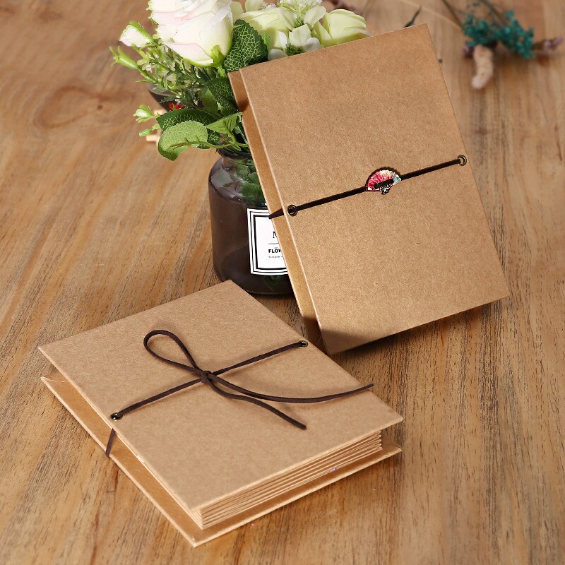 Multi-layer Folding Rope Binding Manual Lock Album Accordion Pasted Kraft Paper Folding Graduation Collection