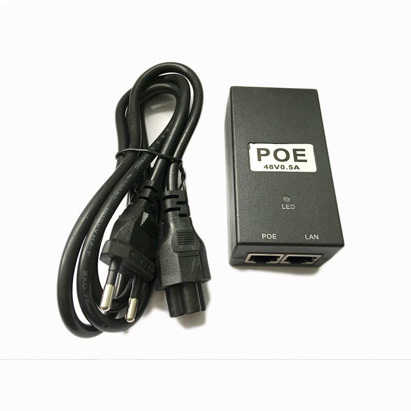 CCTV Security 48V0.5A 15.4W POE adapter POE Injector Ethernet power for POE IP Camera Phone PoE Power Supply