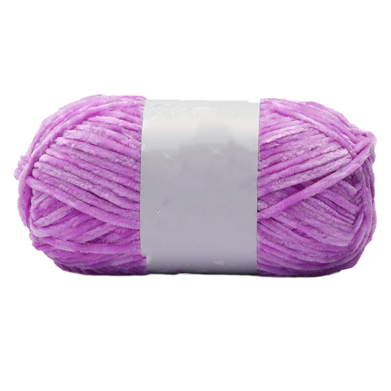 1Pc 100g Velvet Yarn For Hand Knitting Chenille Crochet Yarn Soft Threads Baby Line For Sweater Scarf Doll Amigurumi 180m/7086i: Beige
