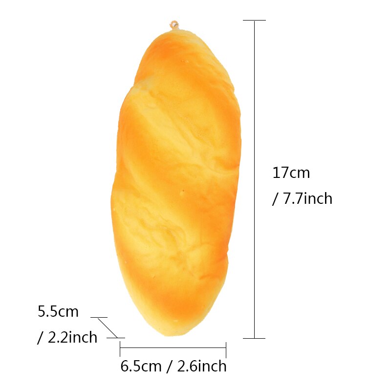 Squishy Brot quetschen Spielzeug Weiche Langsame Aufstieg Krapfen Kuchen Toast Laib Lebensmittel Keychain Anhänger freundlicher Spielzeug Brötchen Stangenbrot