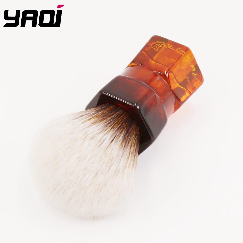 YAQI-brocha de afeitar de pelo sintético para hombre, 24mm, Moka Express