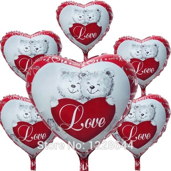 ] 18 "beer liefde hart trouwbedankjes valentijnsdag feestartikelen folie ballonnen leuke Klassieke speelgoed 50 stks/partij