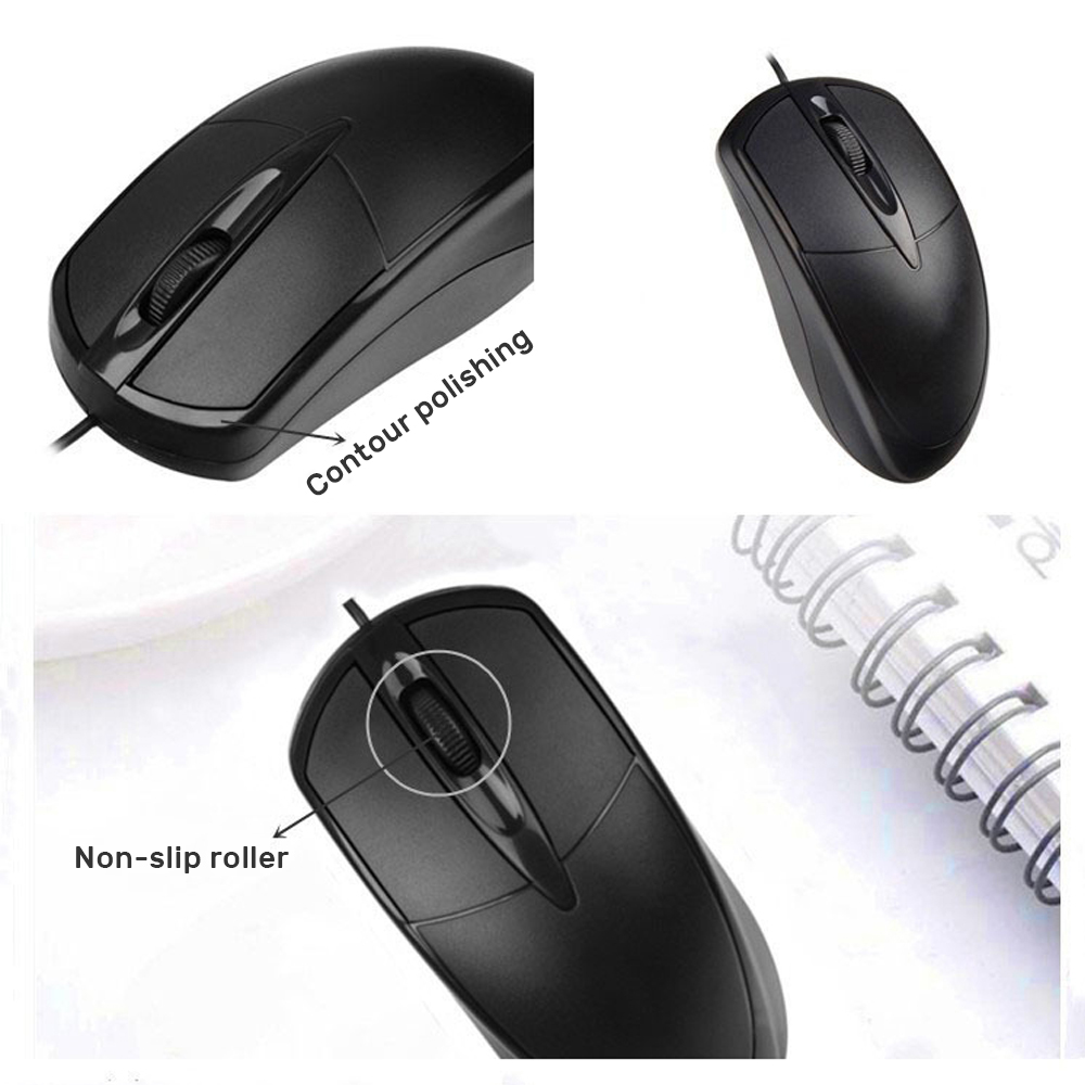 1.2M Hete Verkopende Neutrale Bedrade Muis 2.4Ghz Met Usb-Kabel Ergonomische Ultradunne Muizen Voor Pc Laptop Zakelijke Computer Kantoormuis