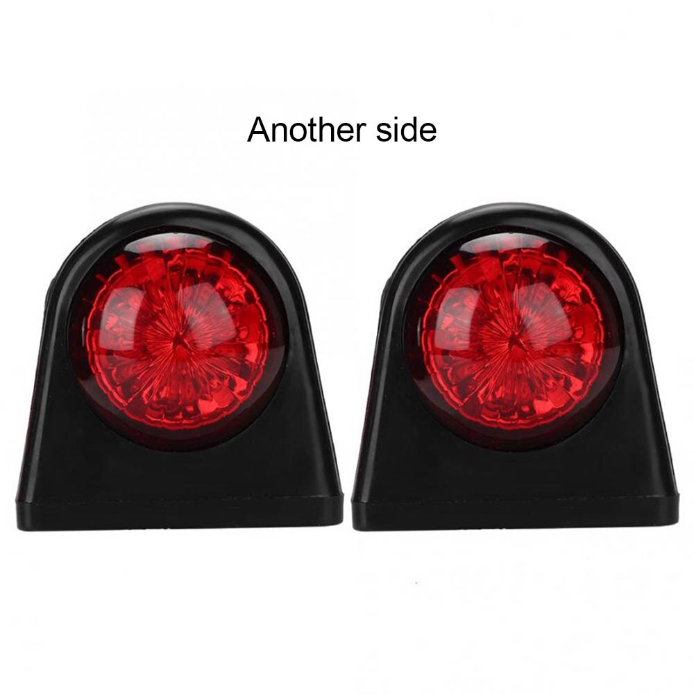 Side Marker Light 10-30V Car Truck LED Marker Light Rubber Plastic Double Side Indicator Lamps Red White for Trailer Lorry Van