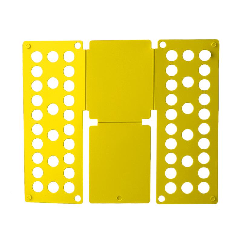 Planche à plier magique des vêtements, 40x16cm, pour gagner de l'espace, support rapide, patère à vêtements Organzier pour vêtements pour la maison: yellow