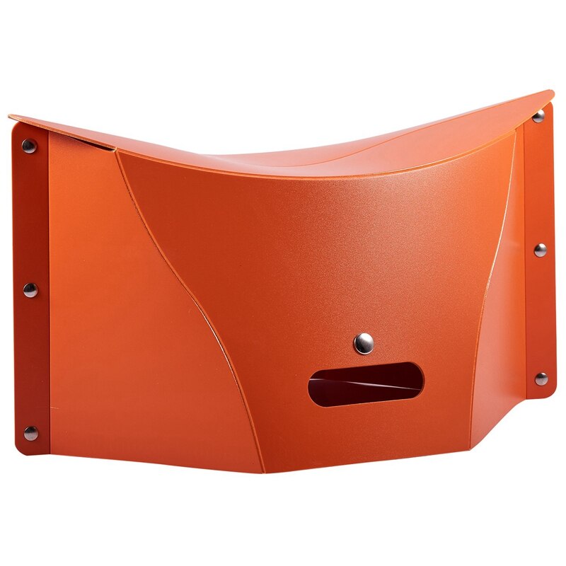 Large Orange Portable Stool Outdoor Picnic Portable Mini Folding Stool Furniture Multifunctional Plastic Storage Stool