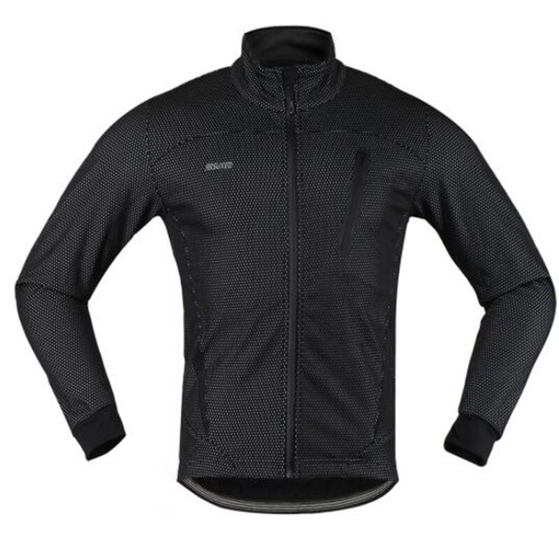 Arsuxeo thermische fietsjas winter warming-up fleece fietskleding winddicht waterdicht sportjas mtb fietsshirt