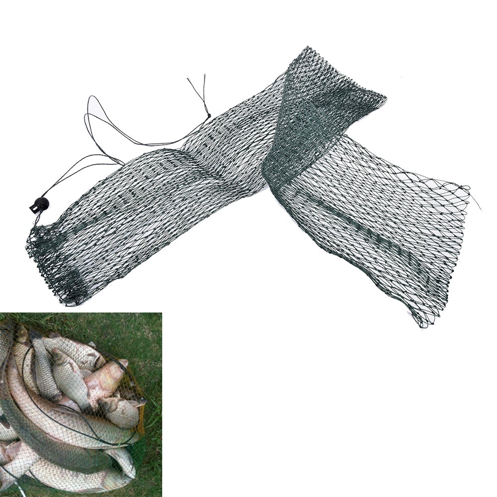 1pc nylon sammenfoldelige fiskenet fiskeposer fiskekande fælde filet de peche rete pesca fisketørring nylon-fiskenet creels