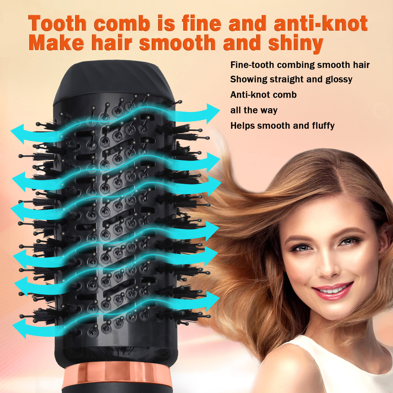 Brosse ionique 6 en 1 pour sèche-cheveux et lisseur, outil de Salon, sèche-cheveux et Styler en une seule étape, 1000W