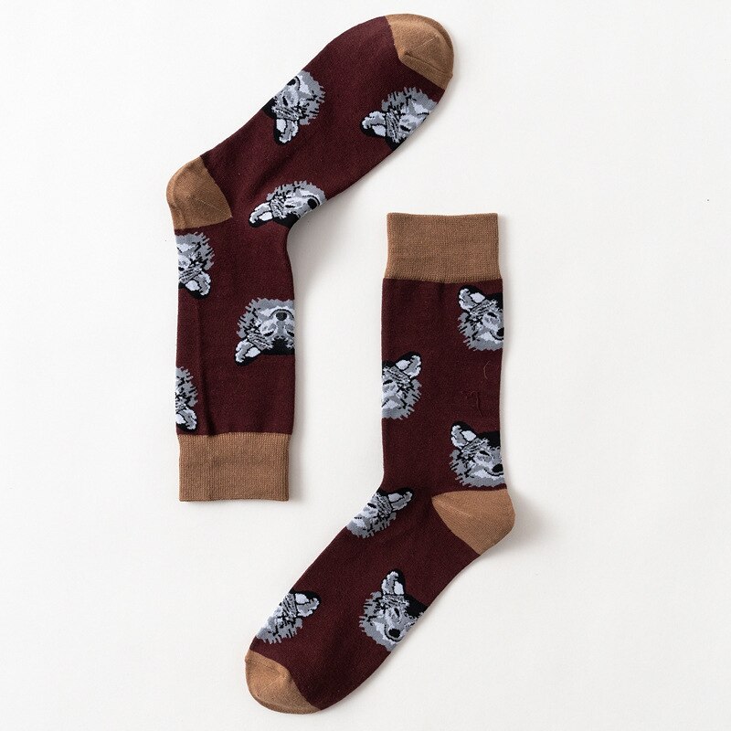Men's Animals Dogs Socks Man's Dress Cotton Socks Funny Socks Casual Cotton Sport Socks Men's Socks: C6