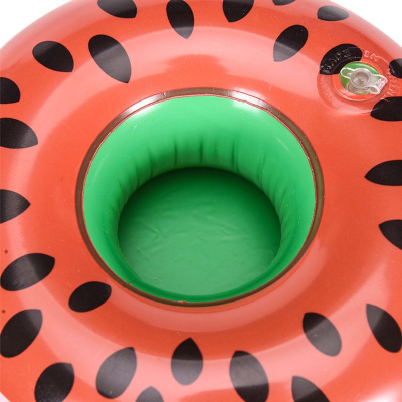 Waterpark Kinderen Speelgoed Watermeloen Bekerhouder Coaster Drijvende Opblaasbare Drink Fles Case Q0KB