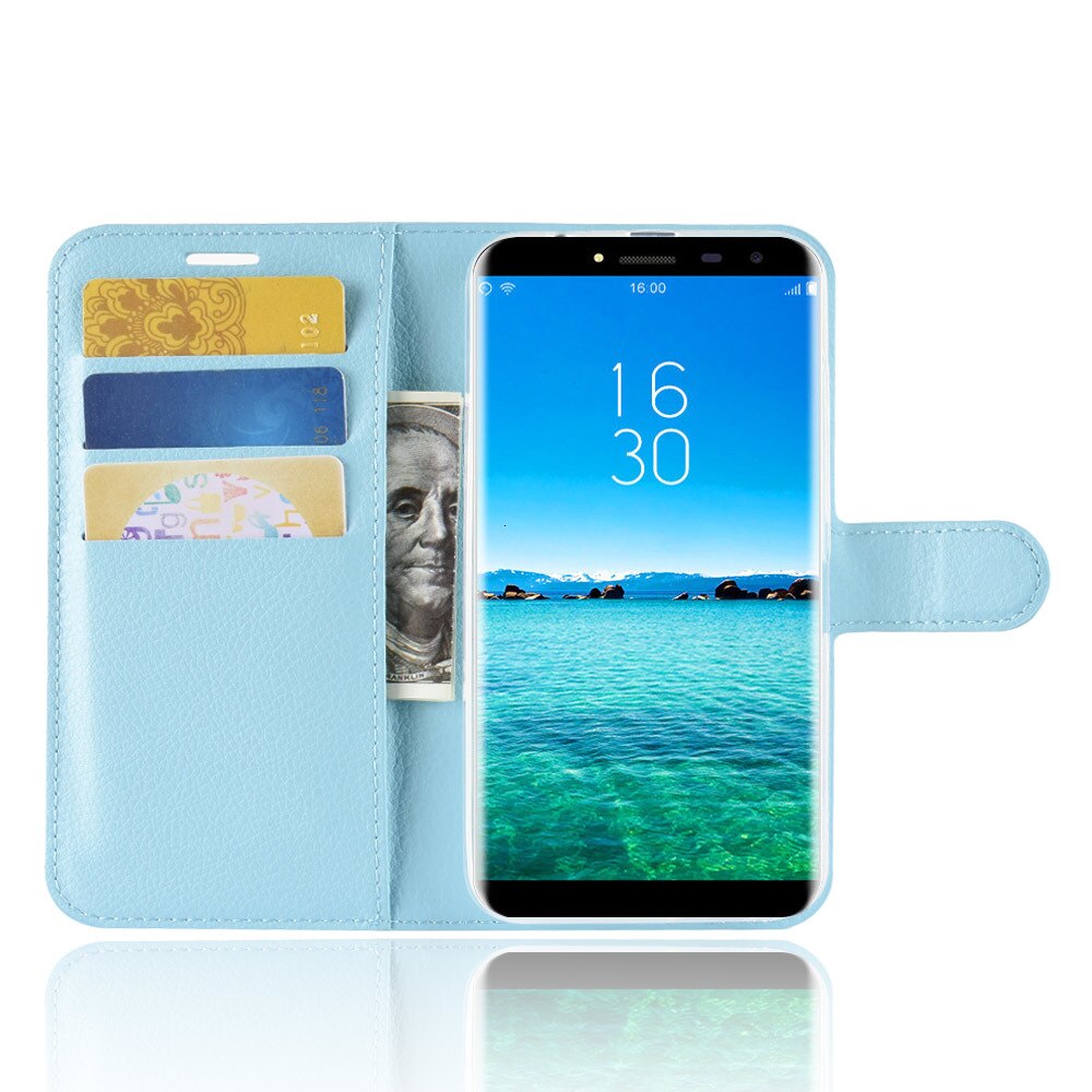 Oukitel-funda trasera con Tapa de cuero C8 para teléfono de negocios, cubierta ajustada tipo billetera para Oukitel C8