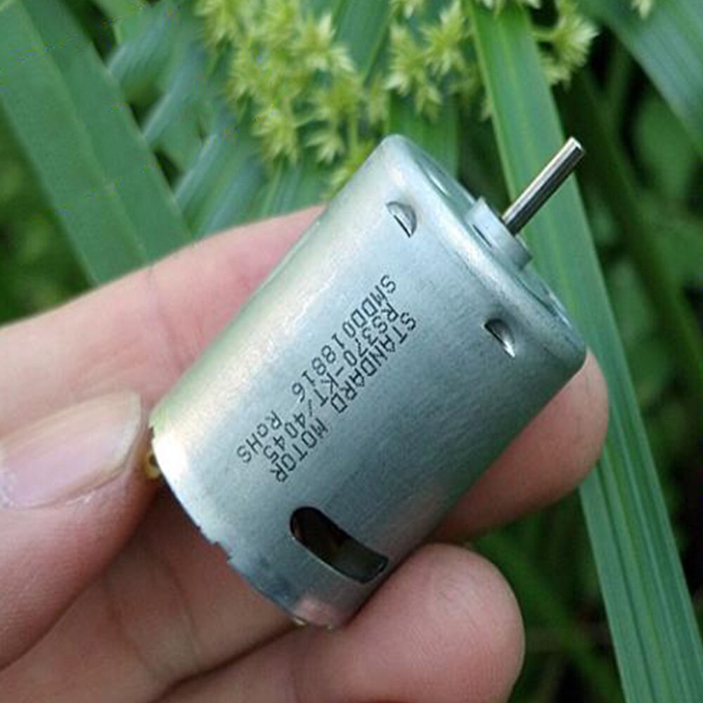 Standard Micro RS370 370 Motor DC 6V 7.2V 9V 12V Volt 33600RPM High Speed Strong Magnetic Power High Torque Electric Machinery