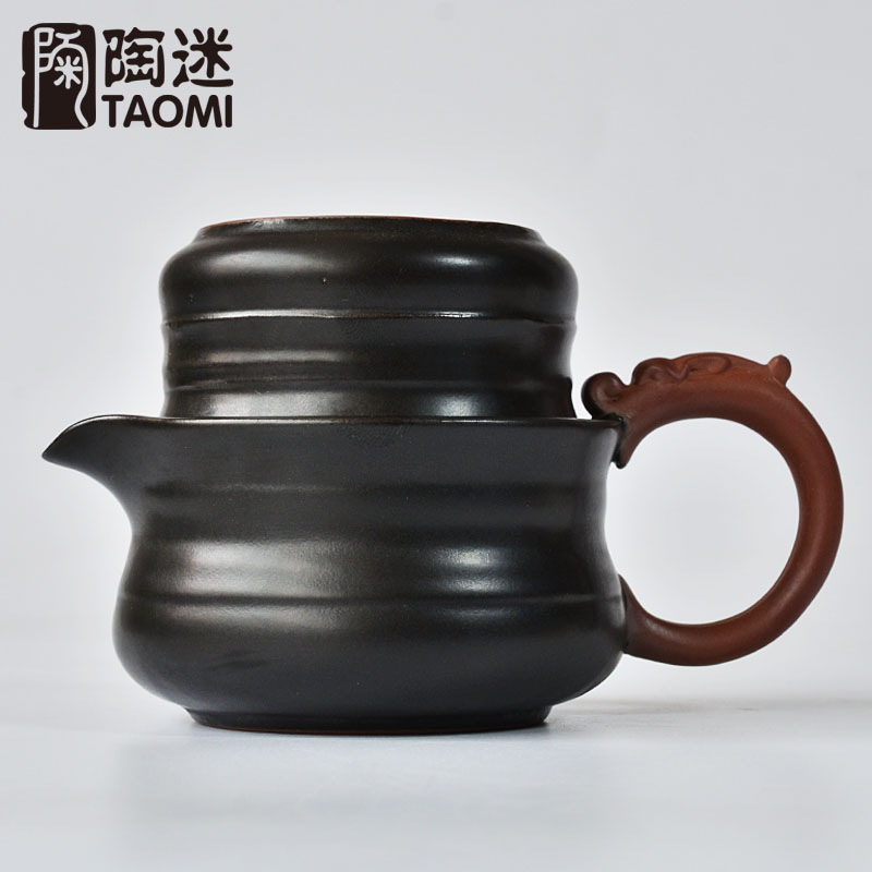 [grandness] teservis inkluderar 1 kanna 1 kopp resor te-servis bärbar vintage grov keramik kanna kopp japansk stil tekanna keramik