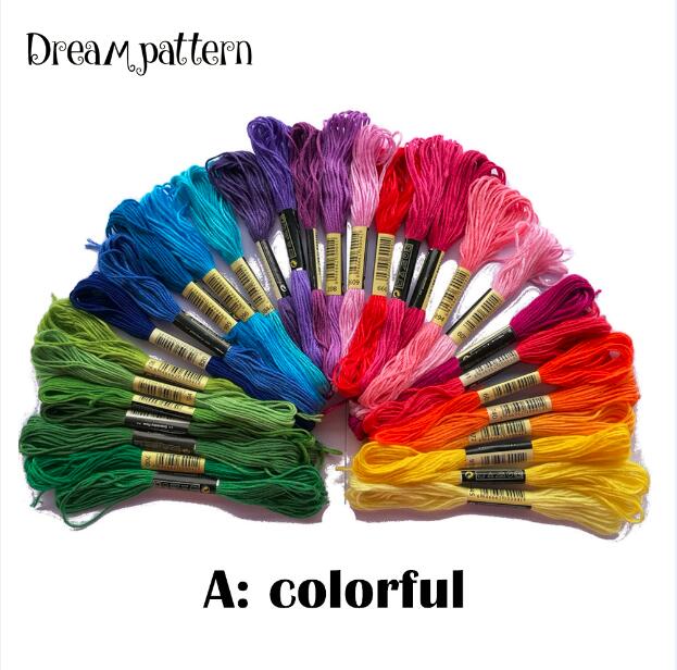 Fil de coton coloré chinois CXC, 30 pièces/lot, fil de tissu DMC couleur point de croix, bricolage, couture, artisanat de broderie: A