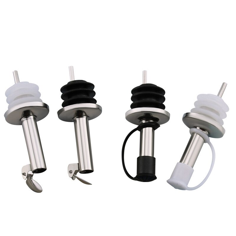 1pc Wine Bottle Beer Pourer with Cap Covers Lid Oil Cork Drink Dispenser Spout Bottle Stopper Barware Bar Accessory Tool