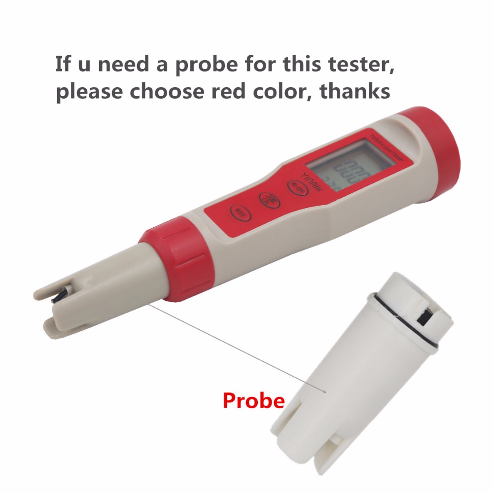 PH meter Replacement Glass Probe Electrode for PH/TDS/EC/Temperature Meter