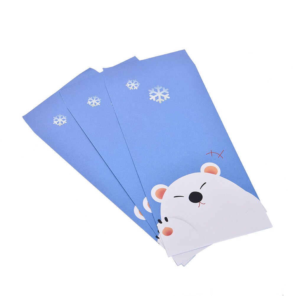 Enveloppes en papier Kraft Vintage mignon dessin animé Kawaii papier coréen papeterie 6 feuilles papier lettre + 3 pièces enveloppes par ensemble: Bear