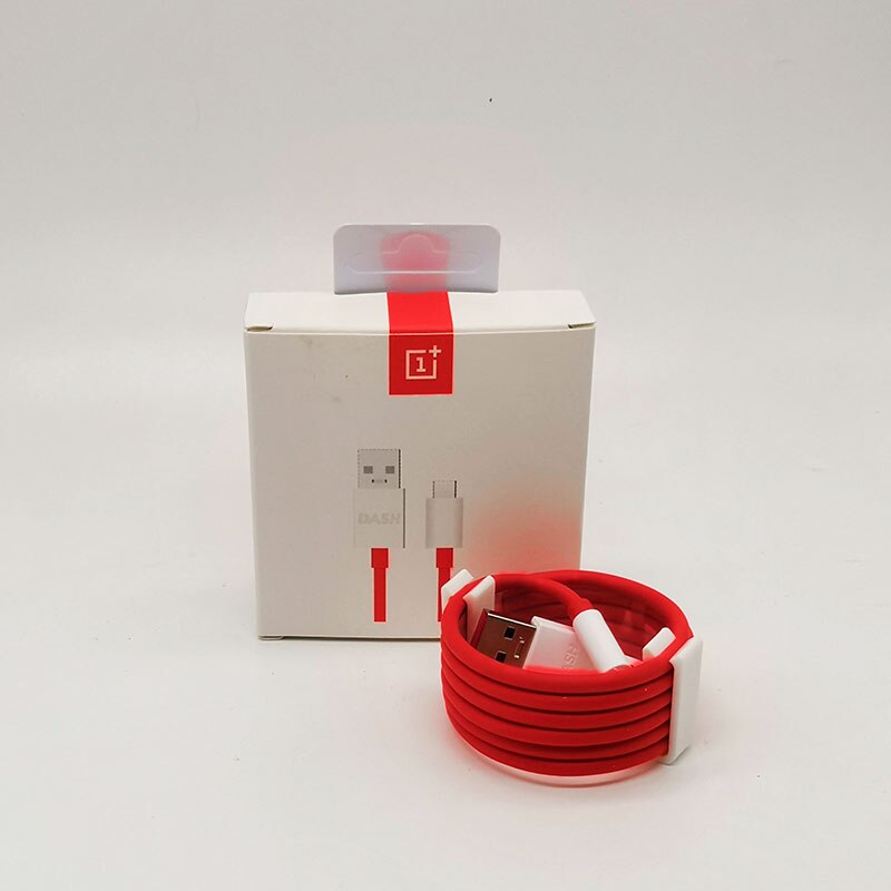 Original eu oneplus 6t dash laddare 5v/4a snabb laddning 1m 1.5m usb typec kabel väggadapter för en plus 6t 5t 5 3t 3: Röd 1m -kabel
