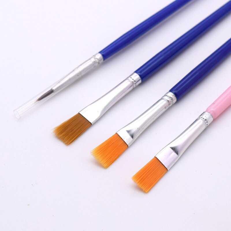 0.7cm Painting Brush For Oil Painting By Number Artistic Creation Canvas Acrylic Painted Nylon Hair Watercolor Paint Brush 1617