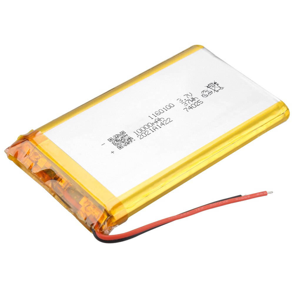 3.7V 1160100 lithium polymer battery 10000mAh mobile power rechargeable battery: 1 Battery