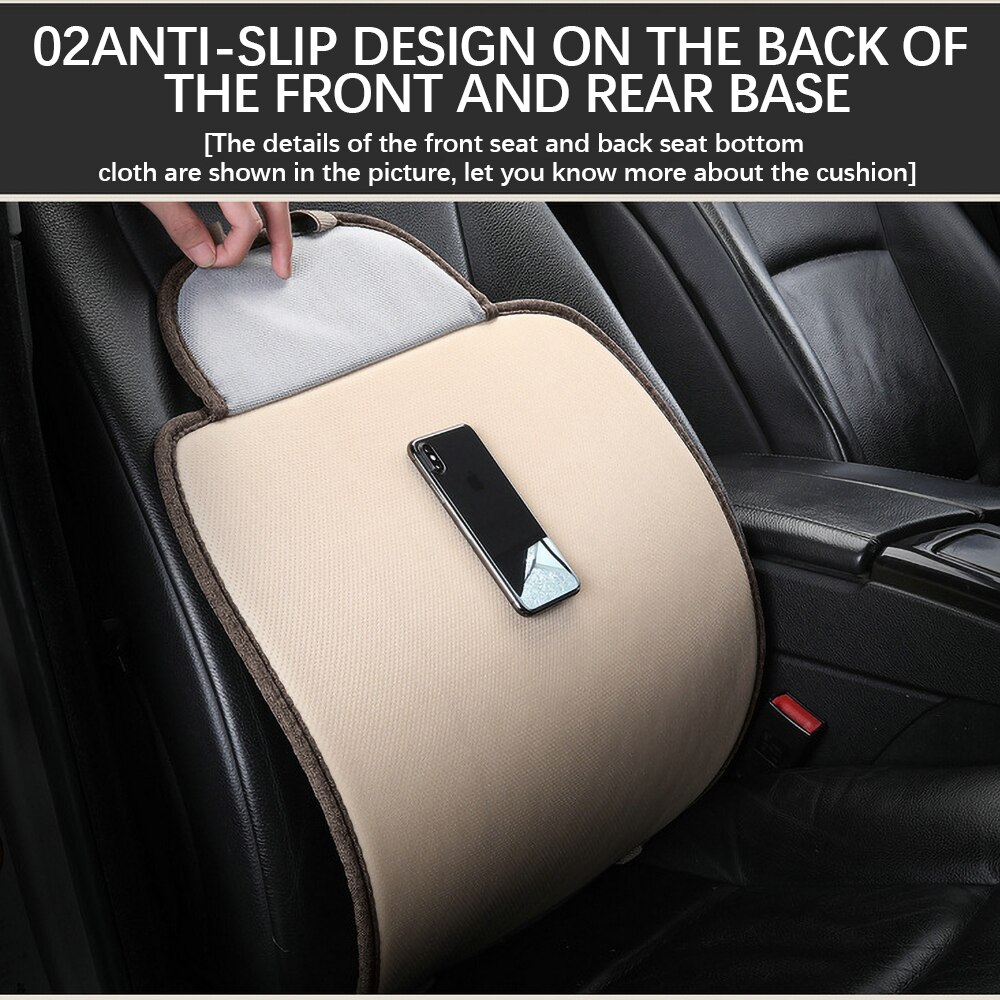 Car Seat Cover Front/Rear Flax Seat Protect Cushion Universal Breathable Comfortable Automobile Protector Pad Car Covers Mat