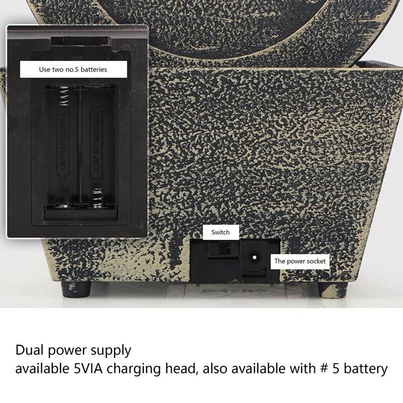 Minimalist Fountain Indoor Waterfall Desktop Lucky Feng Shui Meditation Waterfall Fountain