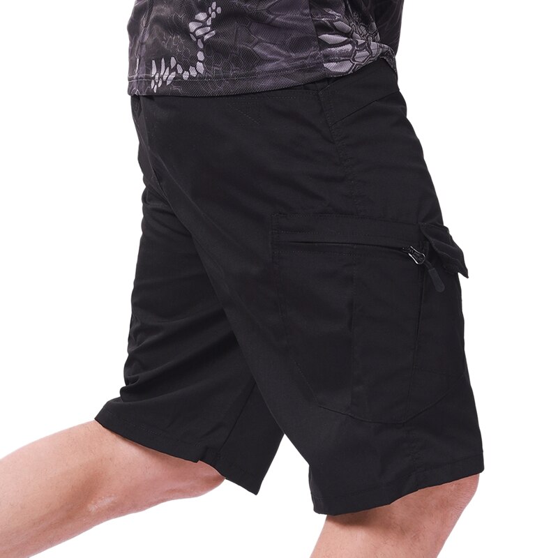 draussen kurze Hose männer Sommer Wandern kurze Hose Multi-Tasche Sport Radfahren Ausbildung Werkzeug kurze Hose Schwarz M