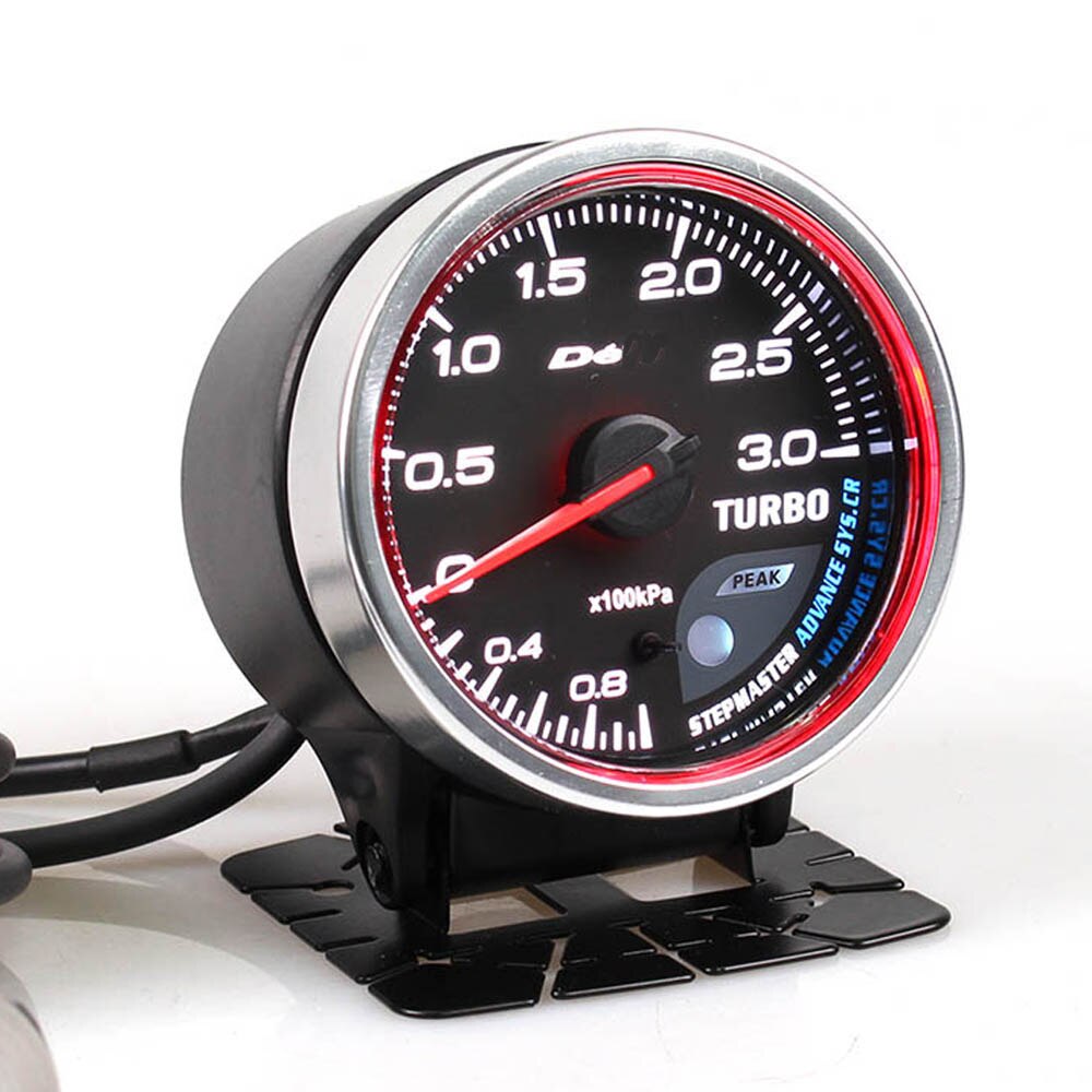 Difi Advance CR 3 Bar Boost Gauge 2.5 Inch 60mm 7 Colors -1-3 Bar Turbo Gauge With Electronic Boost Sensor