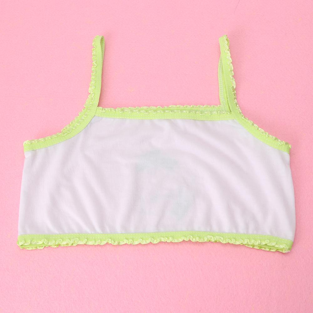 Young Girl Training Bra Children Girl Cartoon Printing Bra Teenage Underwear