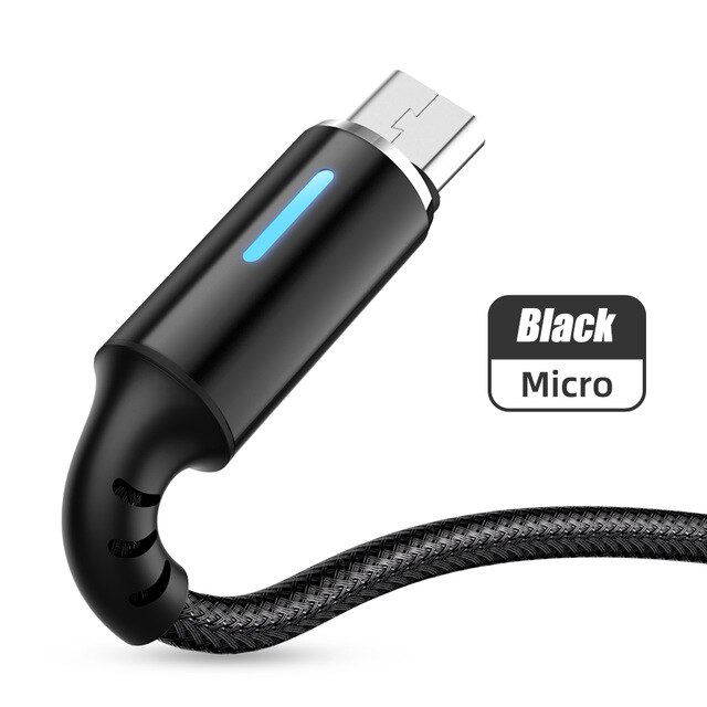 Micro Usb Kabel 3A Snelle Oplaadkabel Lange Voor Samsung Galaxy A11 J7 Tab Een Android Microusb Cabel charger Cord Cavo: Micro Black / 0.25M(0.82ft)