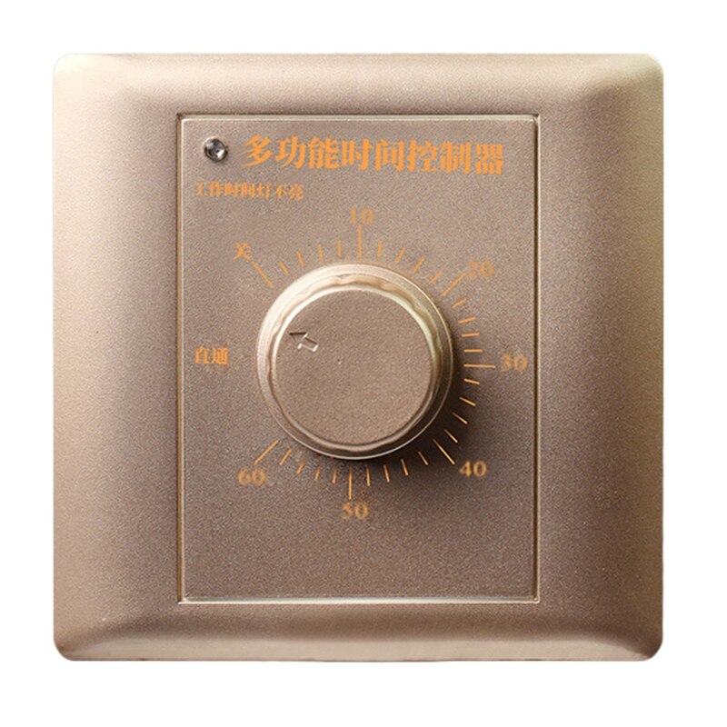 Time Switch Light Switch Sockets Countdown Timer 220V Switch Digital Timer Control Switch Socket Cover Plate Home: Gold-60